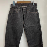 【曜日割引対象外】 リーバイス Levi's 80's 501 デッドストック 先染めブラック USA製 501-0658 デニム ブラック W30 L36サイズ 201MB-954 VB