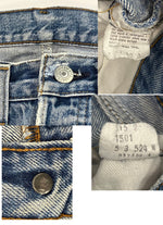 リーバイス Levi's 80's 80年代 501 黒カン 赤耳 ボタン裏524 赤タブサークルR VINTAGE ヴィンテージ デニム ブルー W33L38 101MB-706