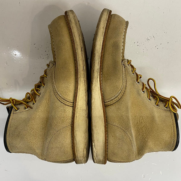 【曜日割引対象外】 レッドウィング RED WING 6inch Classic Moc スエード USA製 8173 メンズ靴 ブーツ ワーク ベージュ 25cmサイズ 201-shoes1563 VB