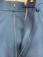 ビューティフルピープル beautiful people worsted gabardine wide straight pants ワイド スラックス パンツ ジップフライ ズボン 青 無地 1425105005 スラックス ブルー サイズ 40 104MB-139
