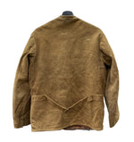 ヴィンテージ vintage 50s 50年代 Albackens スウェード レザージャケット ダブル くるみボタン コルビジェ キルティング スウェーデン 茶  ジャケット 無地 ブラウン 104MT-2240