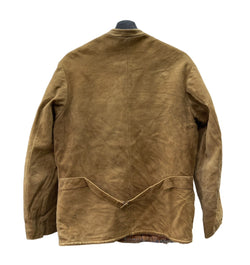 ヴィンテージ vintage 50s 50年代 Albackens スウェード レザージャケット ダブル くるみボタン コルビジェ キルティング スウェーデン 茶  ジャケット 無地 ブラウン 104MT-2240