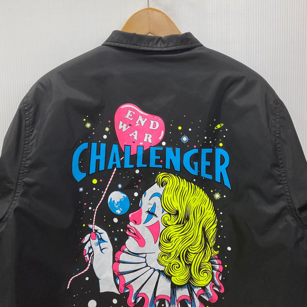 チャレンジャー CHALLENGER END WAR COACH JACKET コーチジャケット ナイロン 裏ボア ジャケット ブラック Mサイズ 201MT-3219