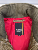 アヴィレックス AVIREX レザー フルジップ フライト ジャケット オリーブ 6181019 XL ジャケット カーキ LLサイズ 101MT-5092