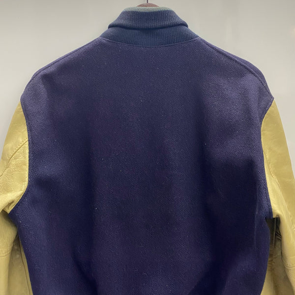 【曜日割引対象外】 ゴールデンベアー GOLDEN BEAR 60's Stadium Varsity Jacket スタジャン ジャケット ネイビー Mサイズ 201MT-4019 VB