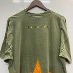 【曜日割引対象外】 ヴィンテージ vintage 90's R.E.M. FRUIT OF THE LOOM Monster Promotion Star Tシャツ カーキ XLサイズ 201MT-4283 VB