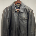 【曜日割引対象外】 ハーレーダビッドソン HARLEY-DAVIDSON USA製 SCREAMIN EAGLE レザージャケット シングルライダースジャケット インナー付き ジャケット ブラック 38サイズ 201MT-4532 VB