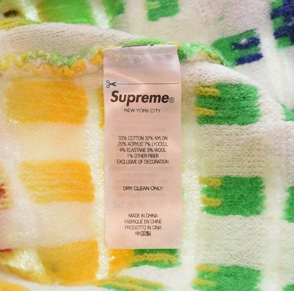 シュプリーム SUPREME 23SS GRADIENT GRID ZIP UP POLO ジップアップ ポロ シャツ ニット  L 半袖ポロシャツ マルチカラー 103MT-3443