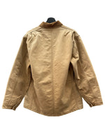 カーハート Carhartt MICHIGAN CHORE COAT ミシガン チョア コート ダック カバーオール 裏ブランケット ボタン アウター ジャケット 薄茶 サイズ 40 ジャケット ロゴ ベージュ 104MT-1879