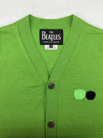 コムデギャルソン COMME des GARCONS THE BEATLES CARDIGAN ザ ビートルズ カーディガン アップル ワッペン CDG 緑 VP-N001 カーディガン ワンポイント グリーン Sサイズ 104MT-1606