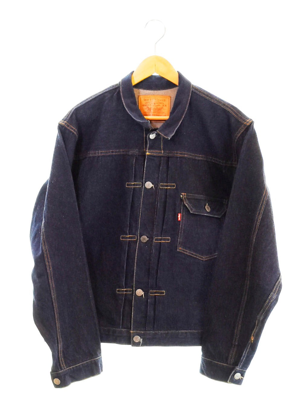 リーバイス Levi's 506XX 1st 復刻 バレンシア工場 ボタン裏555 98年12月米国製 デニムジャケット 70501-0003 44  ジャケット ブルー 103MT-1012 | 古着通販のドンドンサガール