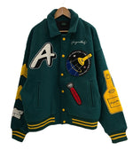 ア フュー グッド キッズ A FEW GOOD KIDS A'GEM/9 × .kom ROCKET COLLEGE JACKET ロケットカレッジ スタジアムジャンパー スタジャン  XL ジャケット グリーン LLサイズ 101MT-5070