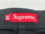 シュプリーム SUPREME Cargo Short カーゴ ショーツ ミリタリー ボタンフライ 黒 無地 ハーフパンツ ブラック サイズ 36 104MB-306