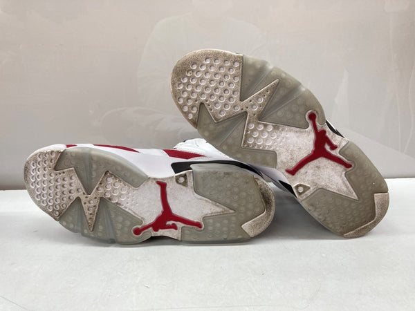 ナイキ NIKE 20年製 AIR JORDAN 6 RETRO CARMINE エア ジョーダン レトロ カーマイン AJ6 スウッシュロゴ 白 赤 黒 CT8529-106 メンズ靴 スニーカー レッド 27.5cm 104S-845