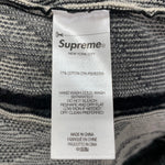 シュプリーム SUPREME ジップアップ 半袖 カットソー パイル地 ネイティブ柄 半袖ポロシャツ 半袖カットソー ブラック Mサイズ 201MT-4298