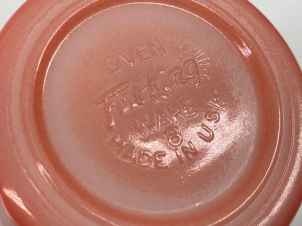 ファイアーキング Fire-King 50s 60s Rose-Ite Mug ローザイト マグ Dハンドル USA製 耐熱 マグカップ 赤 その他 無地 ピンク 104Z-18