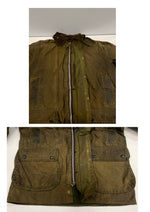バブアー BARBOUR 90's 90年代 3ワラント BORDER ボーダー ワックス コットン オイルドジャケット コート VINTAGE ヴィンテージ A200 C40 ジャケット カーキ 101MT-5340