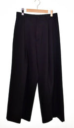 シュタイン stein EXTRA WIDE TROUSERS ワイドスラックスパンツ st．646 スラックス 無地 ブラック Sサイズ 103MB-56