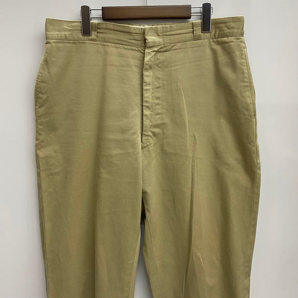 【曜日割引対象外】 ヴィンテージ vintage 60's US.ARMY COTTON U.T. TROUSERS RAPID ZIP チノパン ベージュ 36×32サイズ 201MB-923 VB