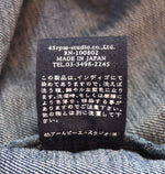 アールバイ フォーティファイブアールピーエム R by 45rpm DENIM COVERALL デニム カバーオール  3 ジャケット ブルー 103MT-2373