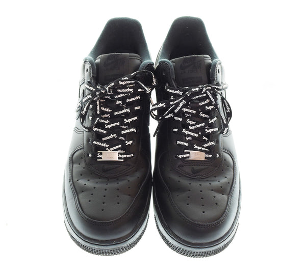 ナイキ NIKE Supreme × Air Force 1 Low "Black" シュプリーム × エアフォース1 ロー "ブラック" CU9225-001 メンズ靴 スニーカー ブラック 28cm 両足インソールロゴ剥がれあり 103S-1279