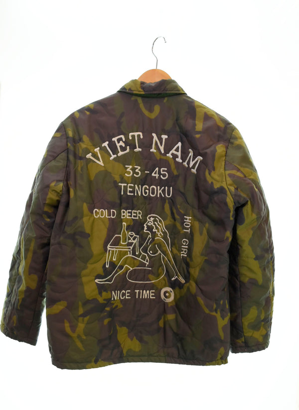 ワコマリア WACKO MARIA 17AW REVERSIBLE VIETNAM JACKET ワコマリア リバーシブル ベトナムジャケット キルティングジャケット  ジャケット グリーン Mサイズ 103MT-1228