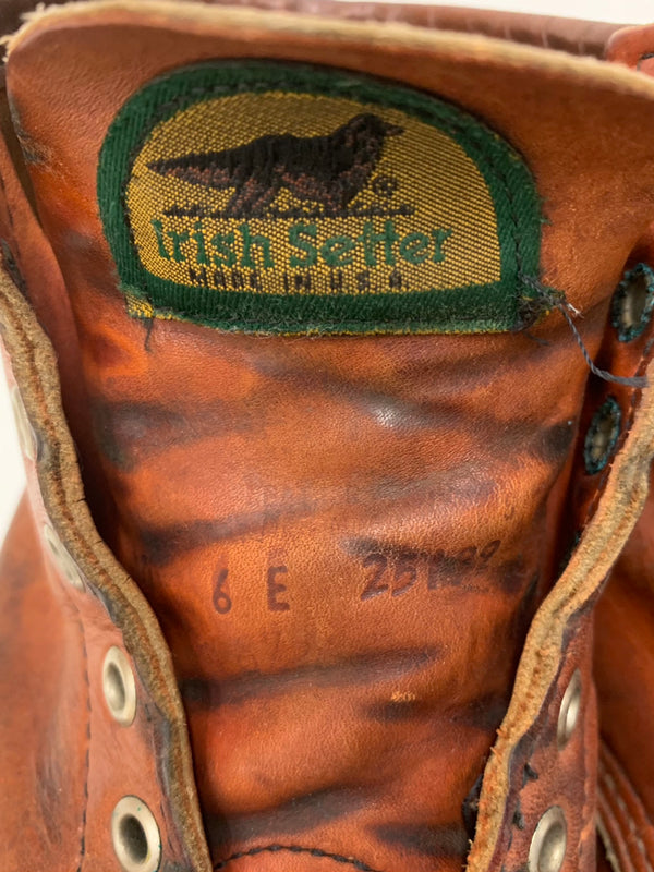 【曜日割引対象外】 レッドウィング RED WING アイリッシュセッター IRISH SETTER 半円 犬タグ 6E メンズ靴 ブーツ ワーク ロゴ ブラウン 201-shoes620