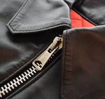 マスコット MASCOT 60's - 70's Single riders jacket 襟付き シングル ライダース ジャケット LEATHER レザー ジャケット Vintage ヴィンテージ ジャケット ブラック 103MT-3261