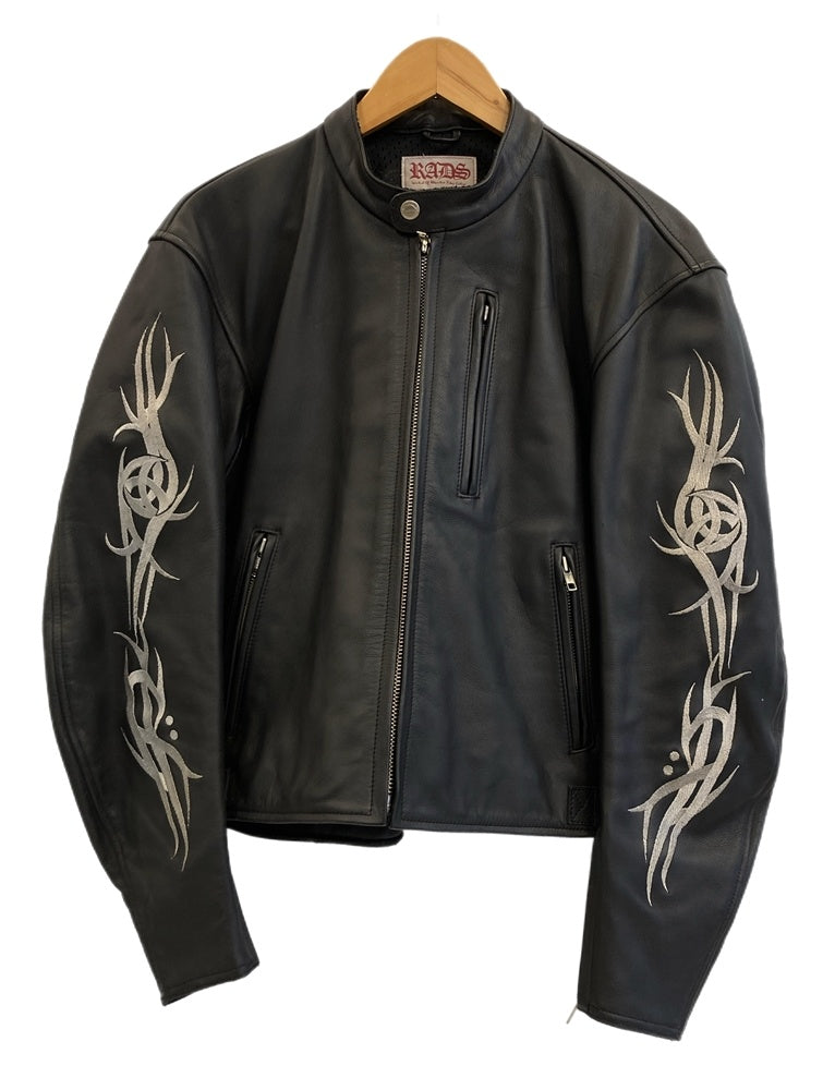 カドヤ KADOYA RADS シングルライダース レザージャケット トライバル