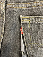リーバイス Levi's 90’ß 90s 501先染め ブラックデニム ボタン裏532 USA製 アメリカ製 デニム ブラック W32×L34 101MB-624