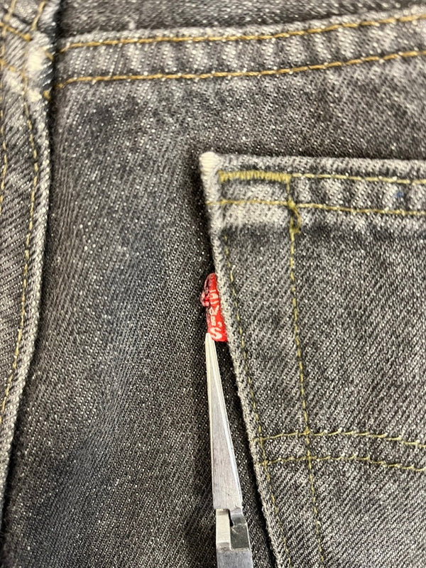 リーバイス Levi's 90’ß 90s 501先染め ブラックデニム ボタン裏532 USA製 アメリカ製 デニム ブラック W32×L34 101MB-624