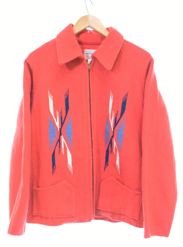 スタイルアイズ style eyes CHIMAYO ORTEGA チマヨ ジャケット オルテガ WILDOATS ブランケットジャケット 40 ジャケット レッド 103MT-3166