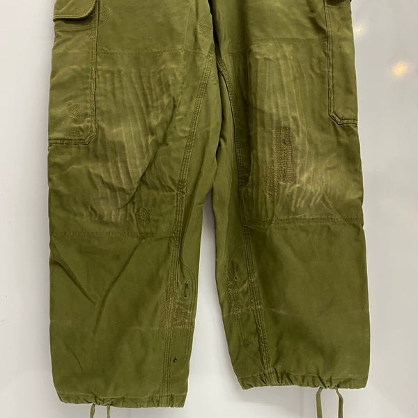 【曜日割引対象外】 ミリタリー MILITARY 70's デンマーク軍 M71 フィールドパンツ カーゴパンツ カーキ W36サイズ 201MB-1125 VB