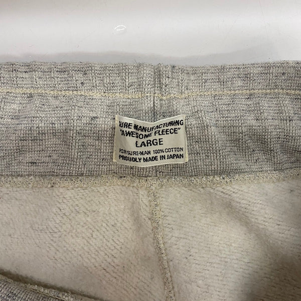 【曜日割引対象外】 シュアマニュファクチュアリング XX DEVELOPMENT SURE MANUFACTURING AWESOME FLEECE スウェットパンツ 霜降りグレー ボトムスその他 グレー XLサイズ 201MB-1123 VB