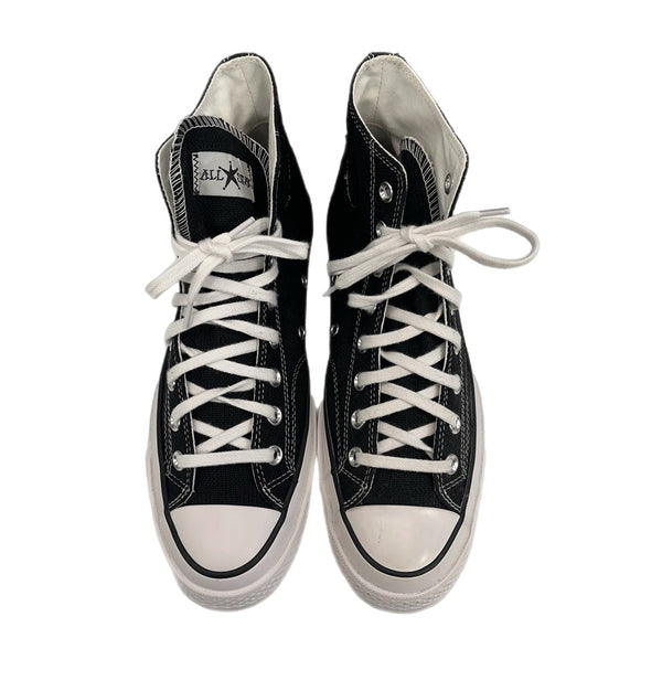 コンバース CONVERSE ×STUSSY CHUCK 70 HI BLACK/WHITE/BLACK ステューシーコラボ チャックテイラー 黒 白 A01765C メンズ靴 スニーカー ブラック 27.5cm 101sh-2292