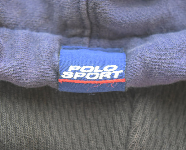 ラルフローレン RalphLauren 90s POLO SPORT アームロゴ グラフィック フーディー 90's 茄子紺  KK-RS-NA-0962 パーカ パープル Lサイズ 103MT-2596