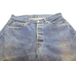 リーバイス Levi's 70s 501 66後期 ボタン裏6 赤耳 70's チェーン セルビッジ デニム ブルー 35/33 103MB-554