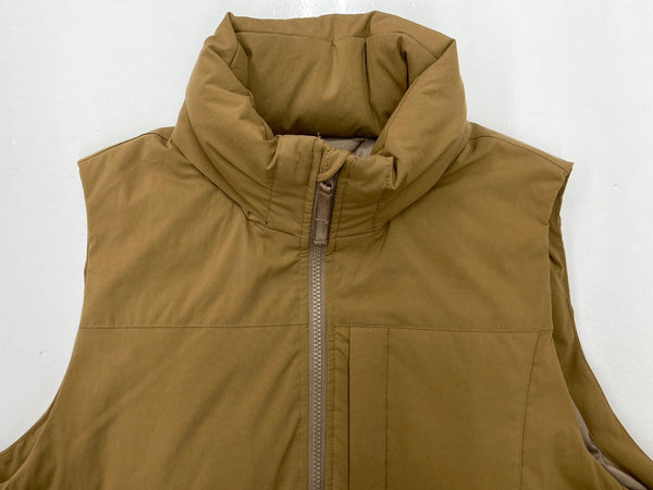 ダイワピアサーティンナイン DAIWA PIER39 ECH PADDING MIL VEST 2022 テック パディング ミル ベスト フード 茶色 BW-25022W ベスト 無地 ブラウン Mサイズ 104MT-1581