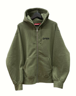 シュプリーム SUPREME 24AW Mister Cartoon Zip Up Hooded Sweatshirt ミスター カートゥーン ジップ アップ フーディー スウェットシャツ 緑 パーカ ロゴ カーキ Mサイズ 104MT-942