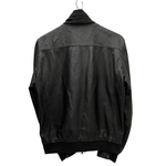 フレッドペリー FRED PERRY ラムレザーブルゾンジャケット ジャケット ブラック Mサイズ 201MT-4346