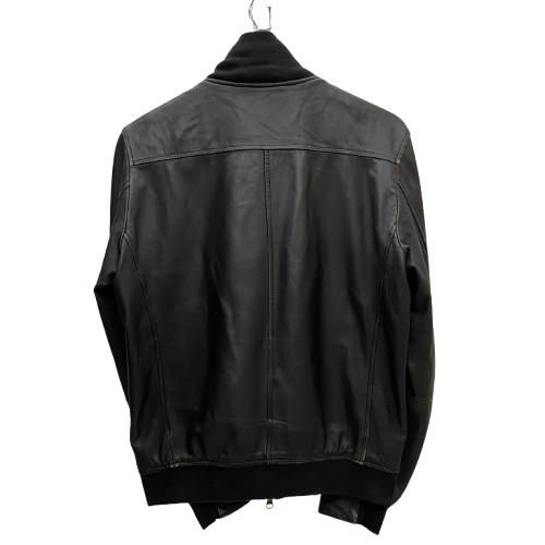 フレッドペリー FRED PERRY ラムレザーブルゾンジャケット ジャケット ブラック Mサイズ 201MT-4346