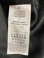 メゾンマルジェラ Maison Margiela デュアルウェアシャツ ボア ファー デザインシャツ シャツジャケット 黒 blk s50fp0026 サイズ38 長袖シャツ ブラック 101MT-3712