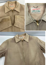 ヴィンテージ vintage 50's 50年代 FIELD & STREAM ギャバジン スポーツジャケット ハンティング ブルゾン TALON ZIP タロンジップ ジャケット ベージュ 101MT-4139