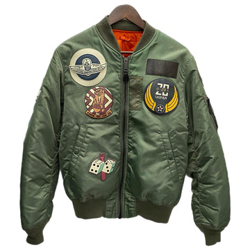 【曜日割引対象外】 アヴィレックス AVIREX トップガン TOP GUN MA-1 6102172 ジャケット グリーン Lサイズ 201MT-3362 VB