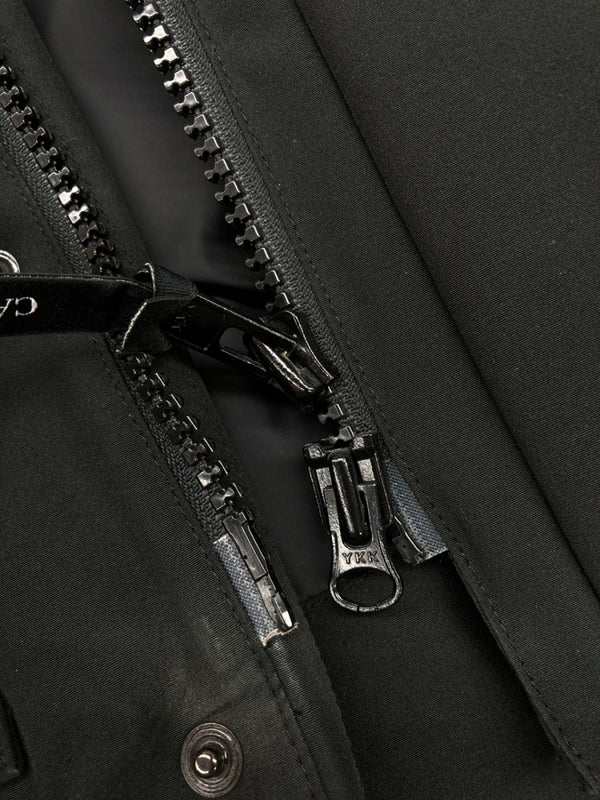 カナダグース CANADA GOOSE MAITLAND PARKA メイトランド パーカー フード ダウン ダブルジップ アウトドア アウター ジャケット 黒 4550M ジャケット ロゴ ブラック Sサイズ 104MT-2137