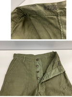 ミリタリー MILITARY 50's 50年代 US ARMY  OG-107 ベイカーパンツ 初期型 サイドアジャスター ボタンフライ コットンサテン Vintage ヴィンテージ ボトムスその他 カーキ 101MB-674