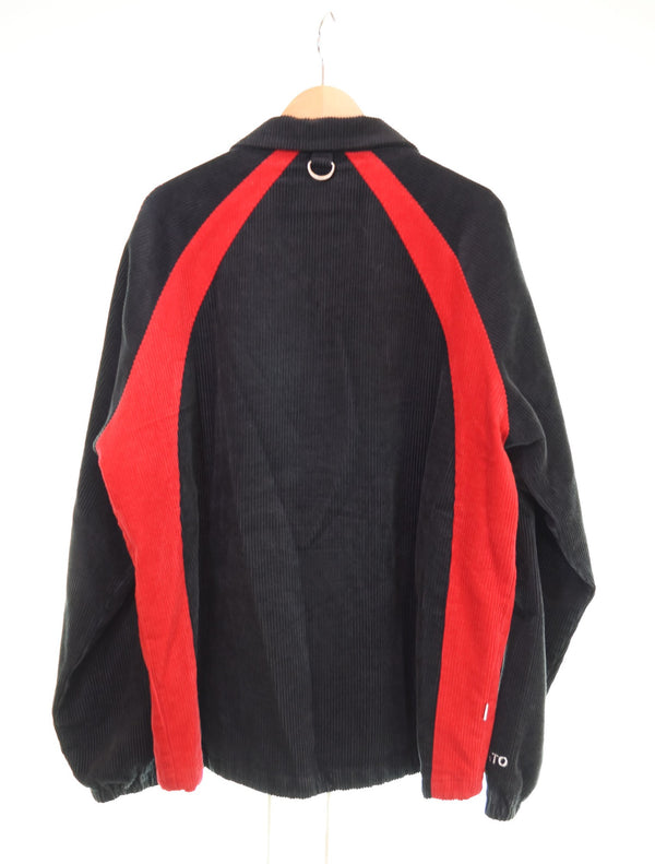 サプール  SAPEur コーデュロイ ジャケット コーチジャケット ジャケット ブラック Lサイズ 103MT-2806