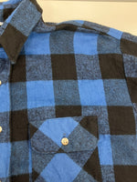 ファイブブラザー FIVE BROTHER 70's~80's 70~80年代 三角タグ ヘビーネルシャツ フランネル ヘビネル ワークシャツ バッファローチェック MADE IN USA アメリカ製 VINTAGE ヴィンテージ XL 長袖シャツ ブルー LLサイズ 101MT-5174