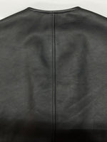 クーティー COOTIE PRODUCTIONS 24AW LSL Leather Vest レザー ベスト ジップアップ アウター 黒 ベスト 無地 ブラック Mサイズ 104MT-2102