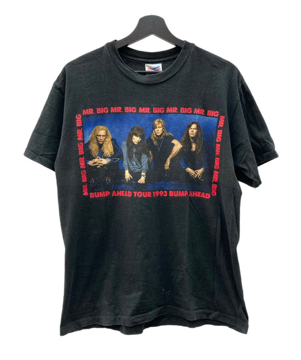 バンド band 90s 90年代 MR.BIG ミスター・ビッグ Bump Ahead バンT 音楽 両面プリント USA製 Hanes ヘインズ 黒 Tシャツ プリント ブラック Lサイズ 104MT-1833